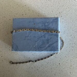 Pure silver  ( stamped) bracelet or anklet